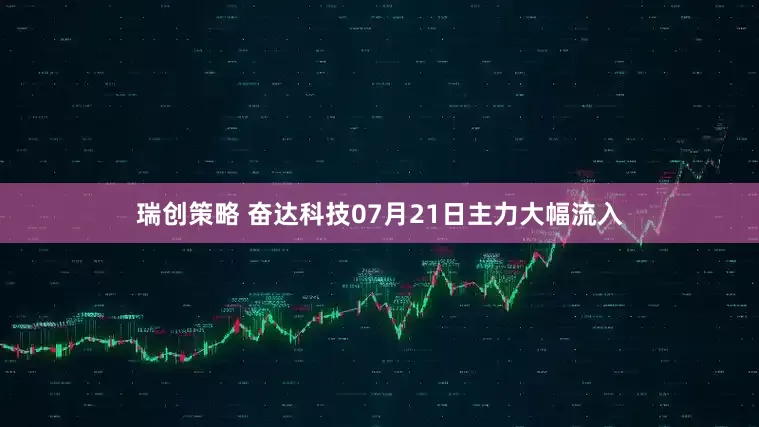 瑞创策略 奋达科技07月21日主力大幅流入